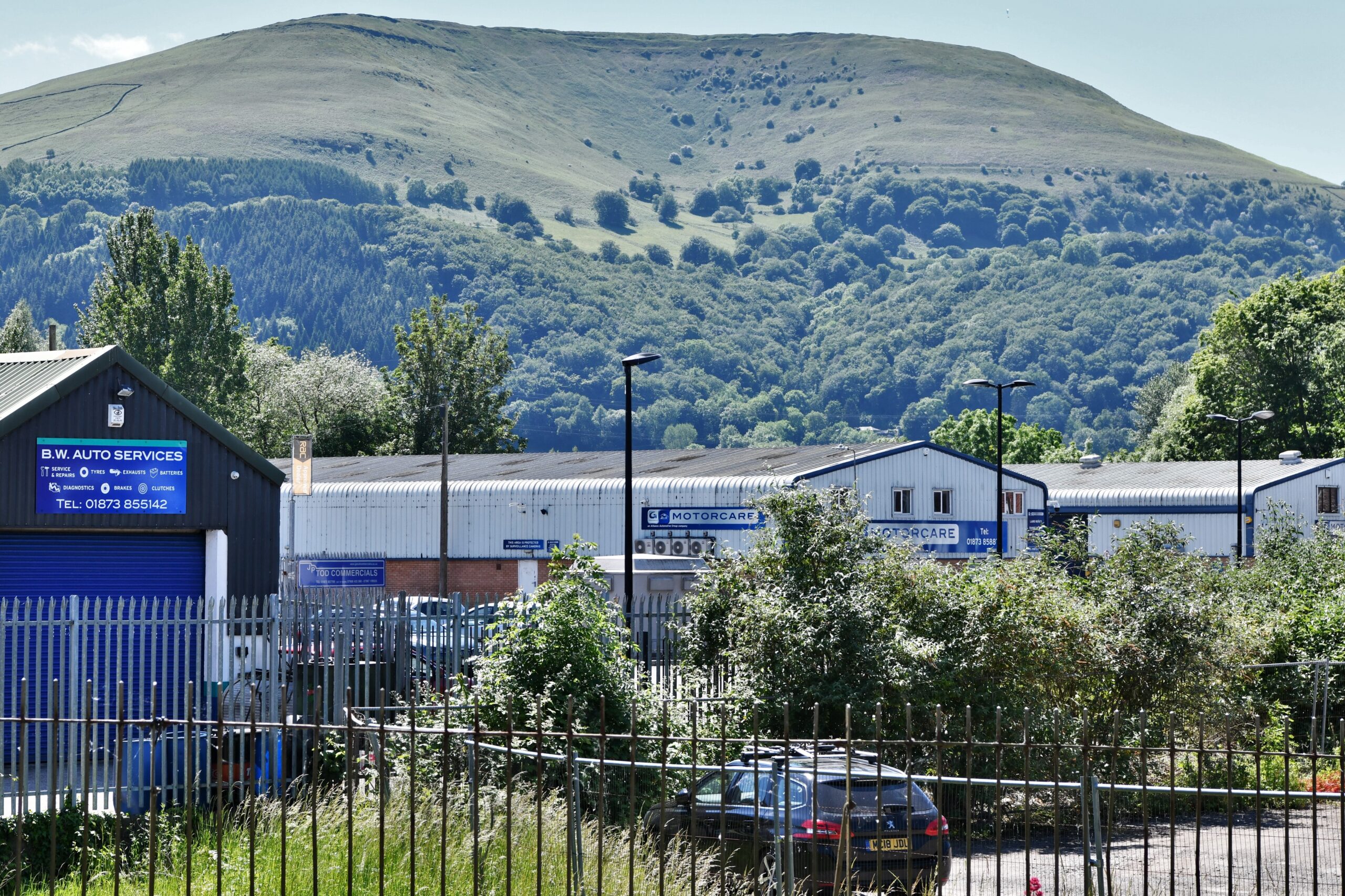 Abergavenny: Part of the industrial estate