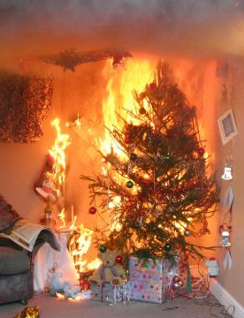 Christmas Tree fire